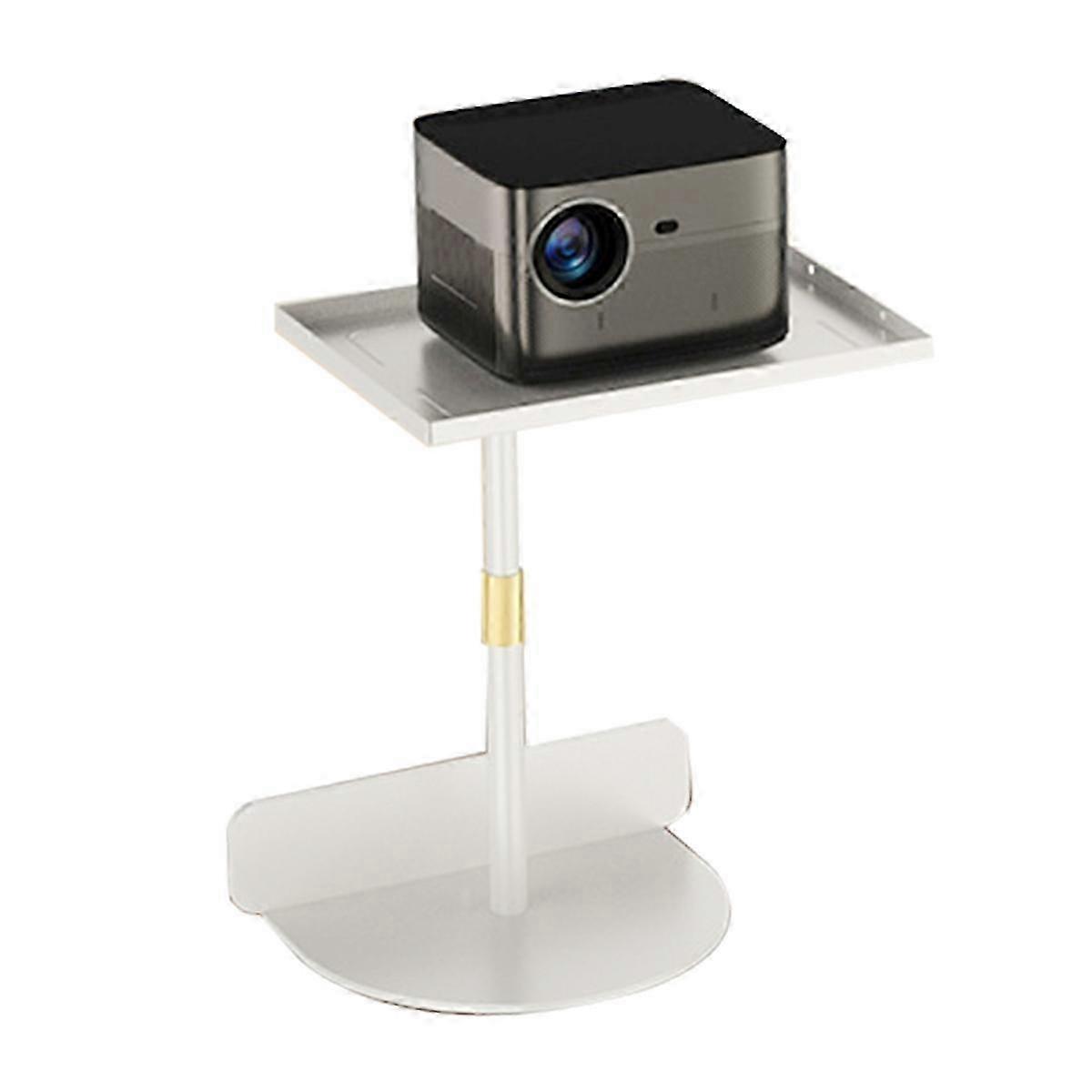 Adjustable Projector Stand Multi-Angle Support Bracket for Projectors & ,for Home & Office Use Tray White
