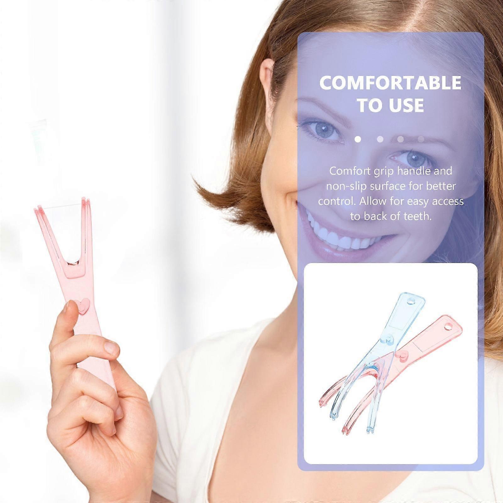 Floss Holder 2Pcs for Floss Use Practical Flosser Rack Set