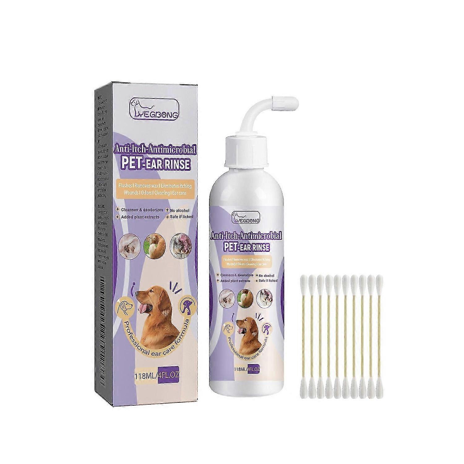 Pet Ear Cleaning Solution Soothing Non Irritating Odorless 118Ml