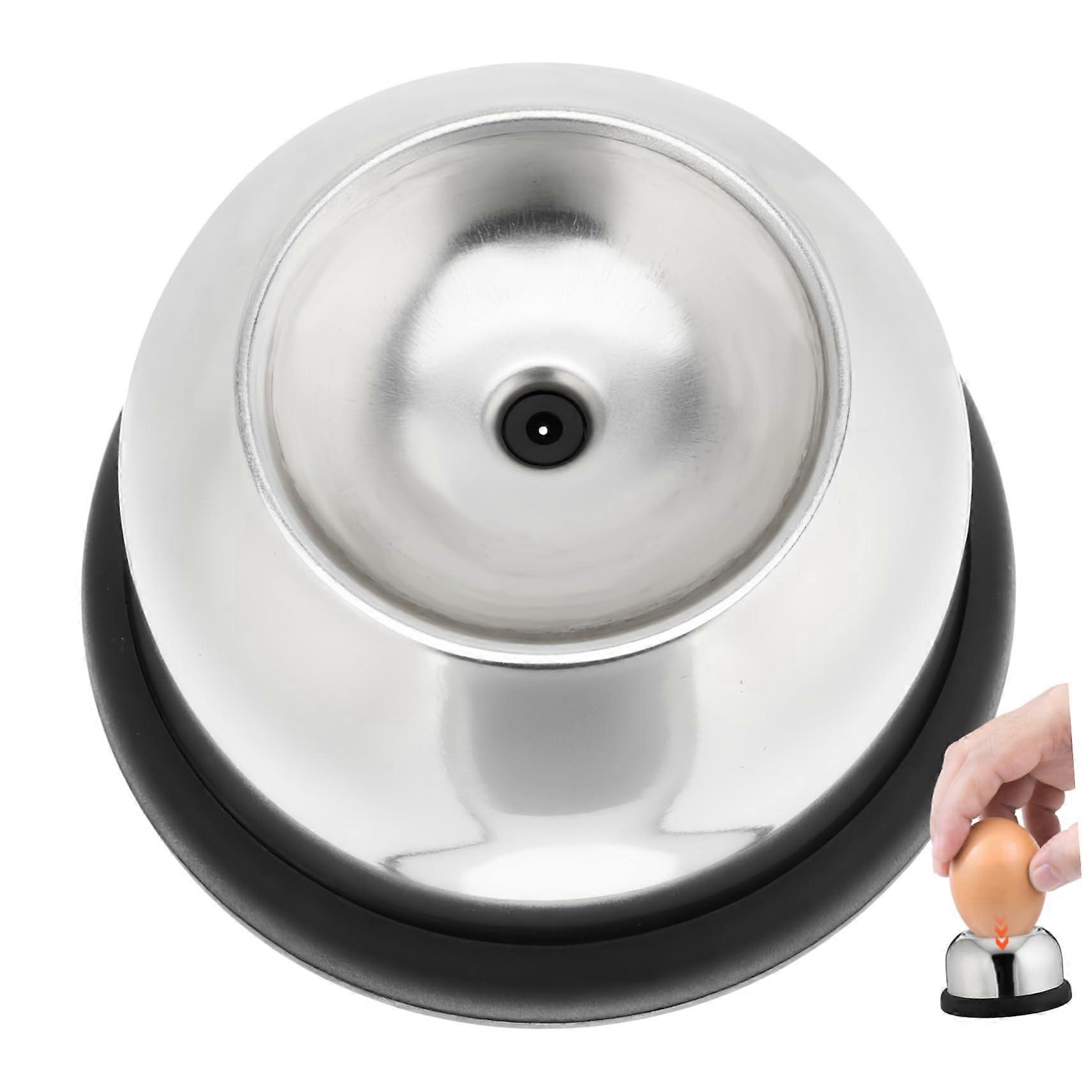 Stainless Steel Egg Piercer with Retractable Pin Prevents Shell Cracking Non Slip Base for Home and Restaurant Use