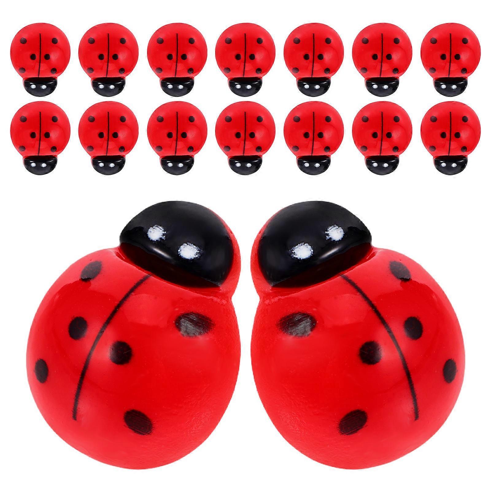 Office Ladybug Push Pins for School Use with 20Pcs Red Thumb Tacks