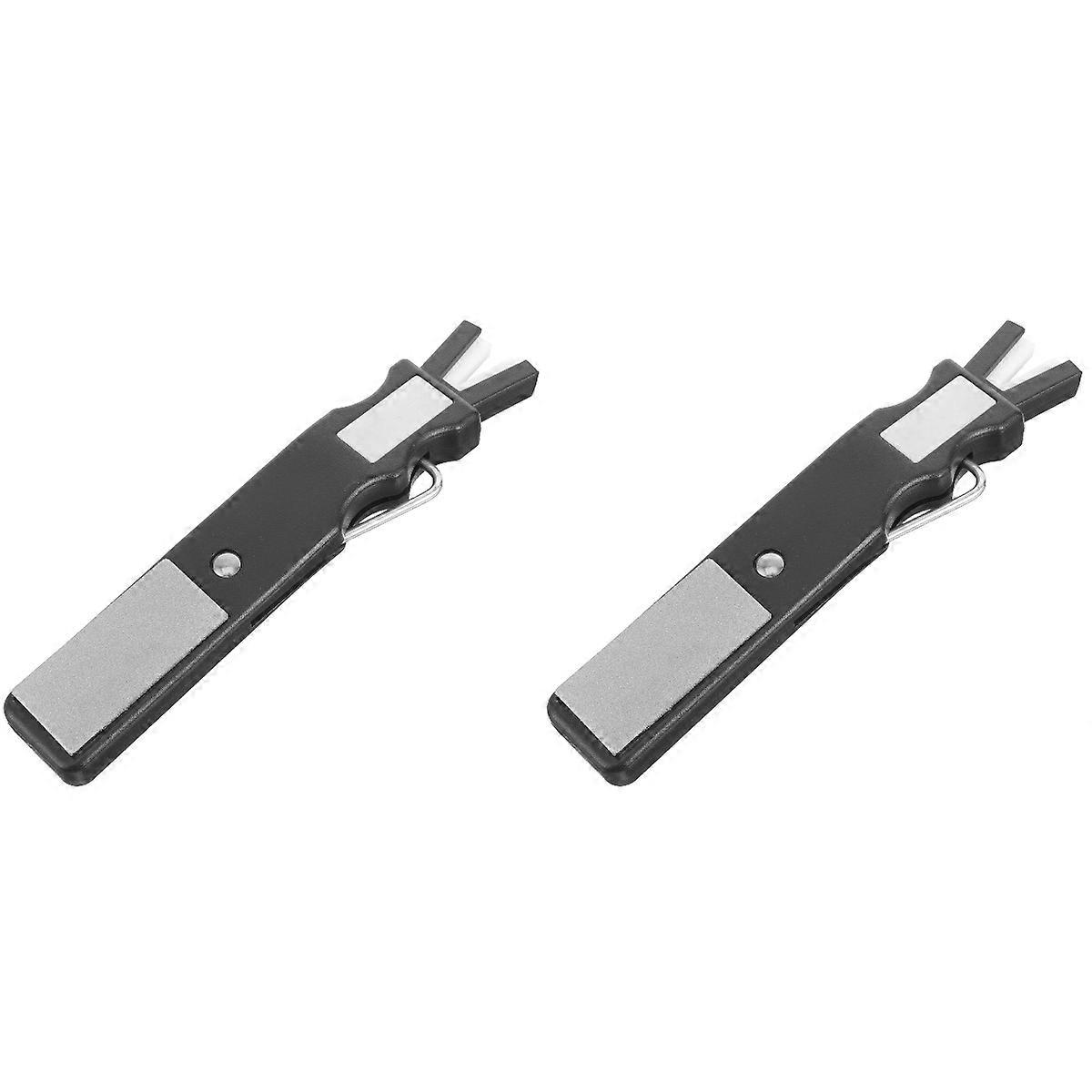 2pcs Portable Skate Sharpener Reusable Skate Grindstone Small Ice Shoes Sharpener for Skates Sharpen