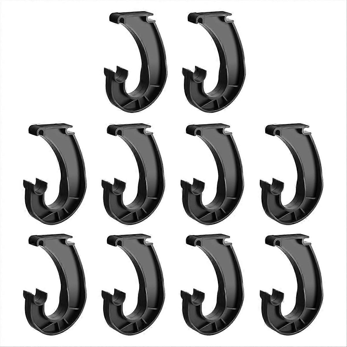 10Pcs Hanging Closet Rod Support,Closet Shelf Rod Holder