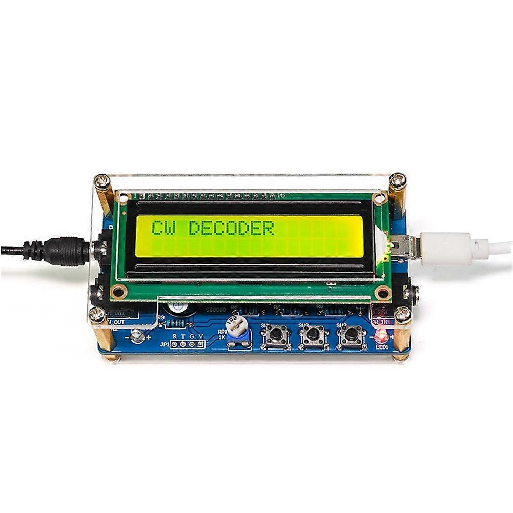 CW Morse Code Decoder DIY Kit CW Trainer Morse Code Decoder DIY Elektronische Component Kit met Digitaal LCD
