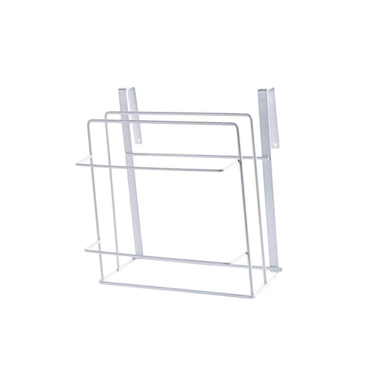 Wall Mounted Cutting Board Holder Punch Double Layer Kitchen Organizer for SpaceSaving Storage in Bathroom