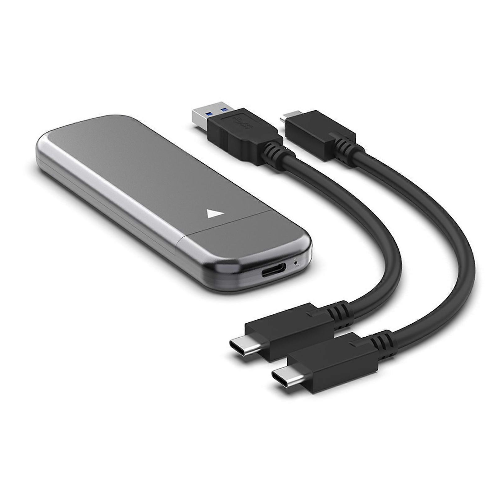 M.2 NVME Solid Disk Case,USB3.1  10Gbps Fast Speed Data Transfer, Metal Cooling Shell Hard Disk Case Box Multicolor