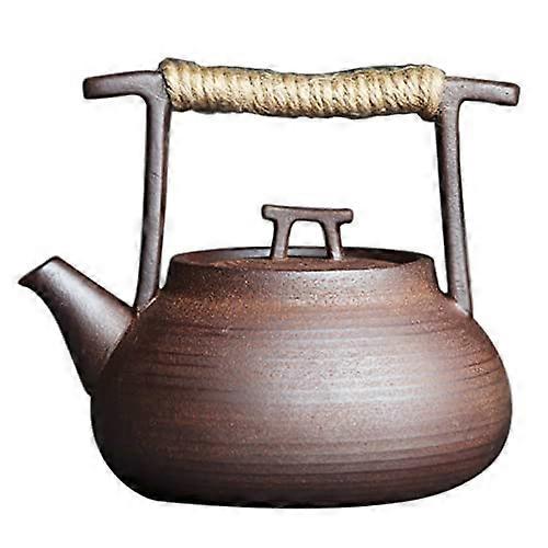 Handmade Japanese Ceramic Teapot with Retro Design for Kungfu Tea Ceremony and Collectors