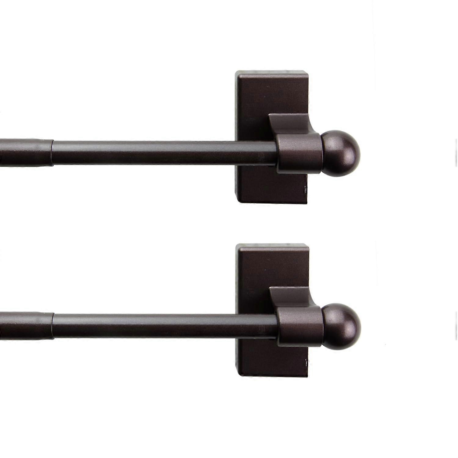 Magnetic Curtain Rod Set 2848 Inch Adjustable Length for Metal Surface Mounting Tool Install