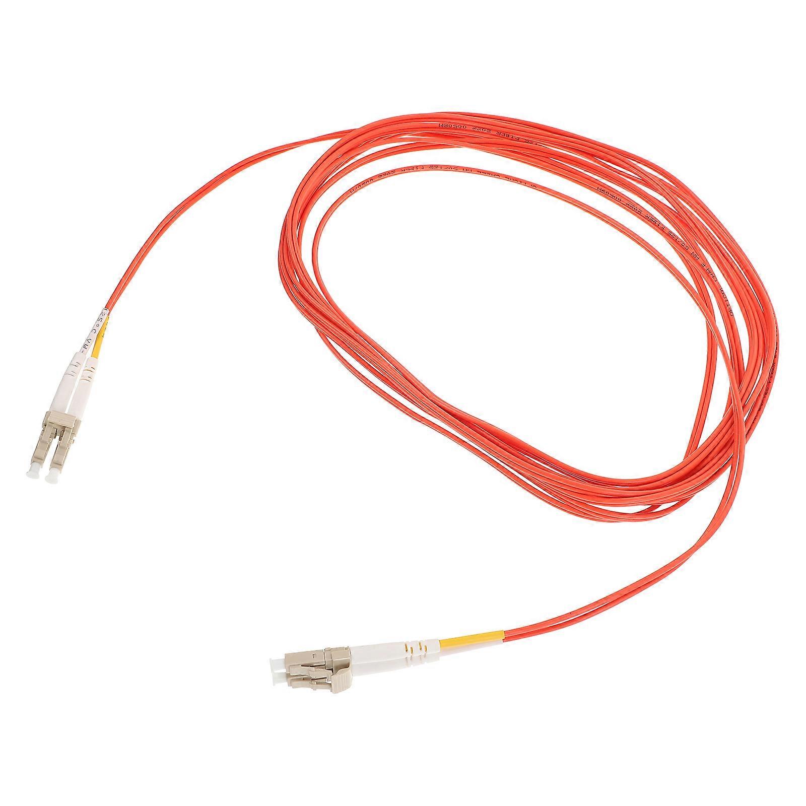 Multi Mode Fiber High Speed Data Transfer Patch Cable 5Pcs Ideal For Data Centers And Networking Applications Orange Durable Transmission