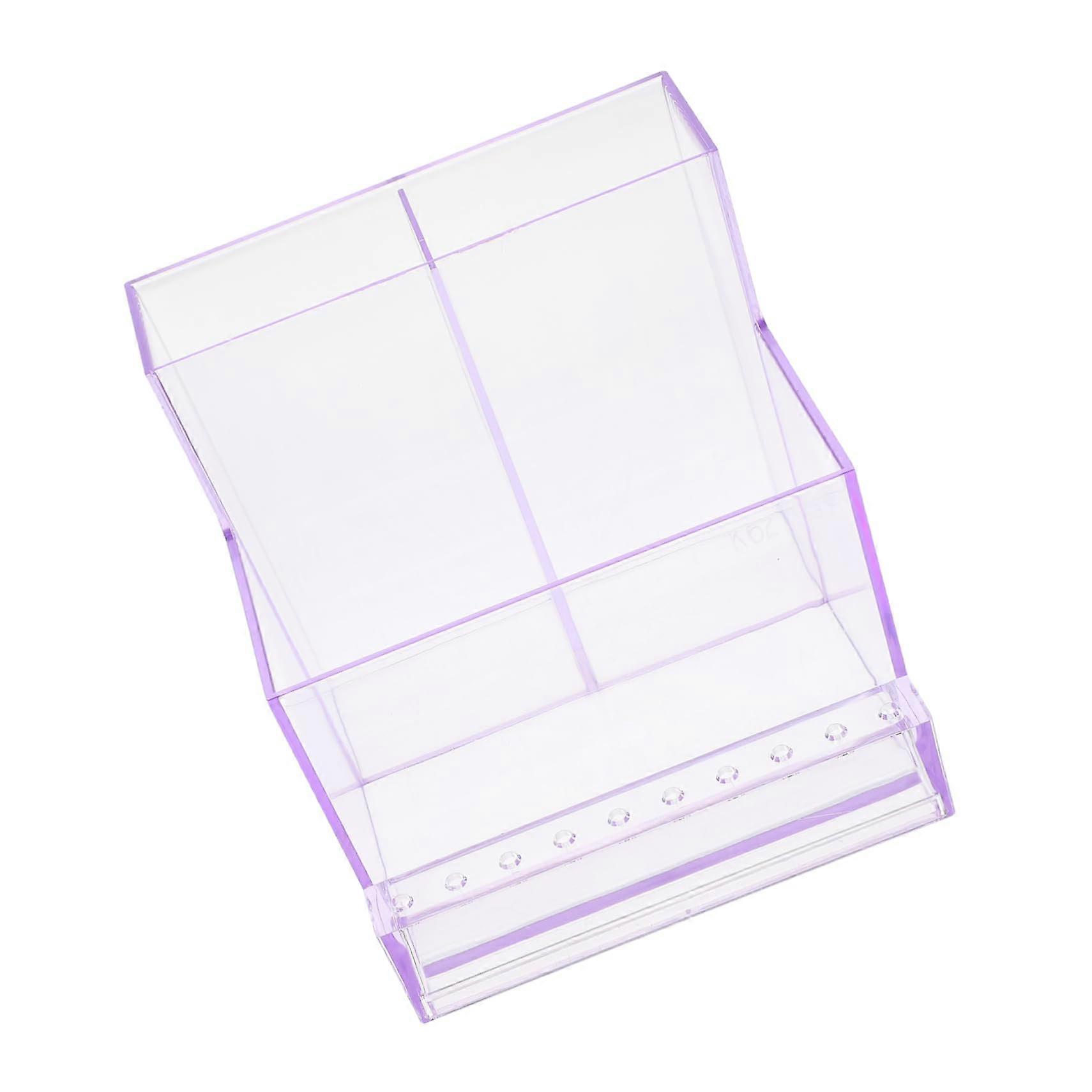 Nail Drill Bit Holder with Dustproof Protection, Compact Storage Case for Salon and Home Use