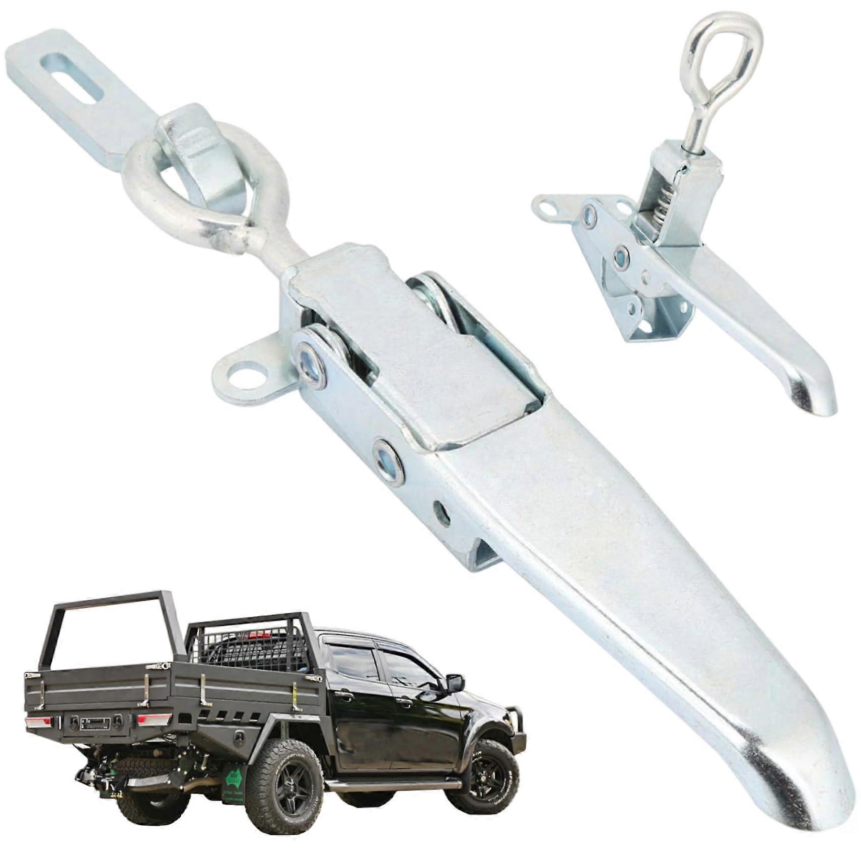 Heavy Duty Adjustable Latch Lock with Stainless Steel Toggle Clamp for Trailer Gate and Toolbox