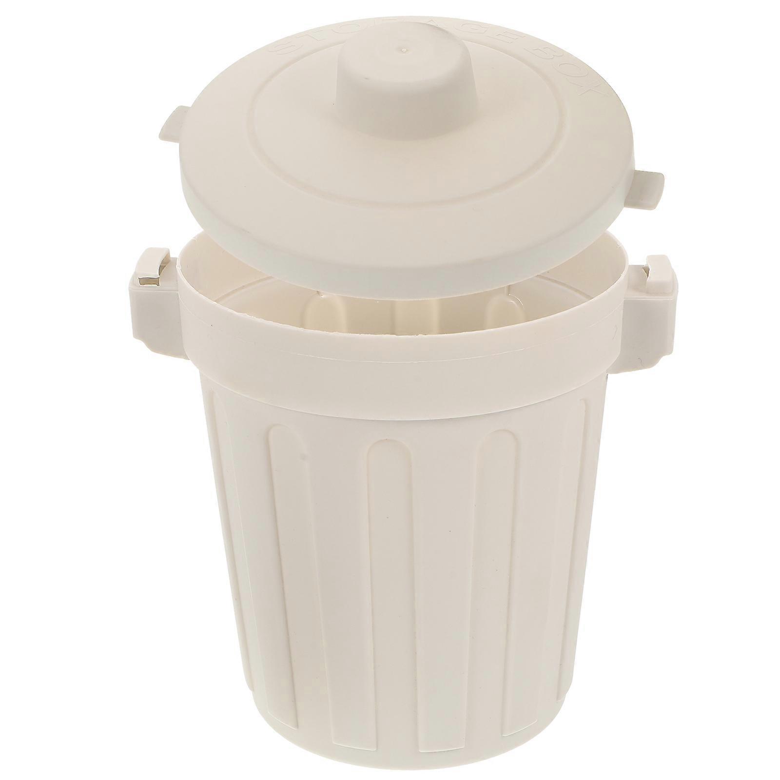 Desk Trash Can Plastic Pencil Holder for Home Practical Storage Container