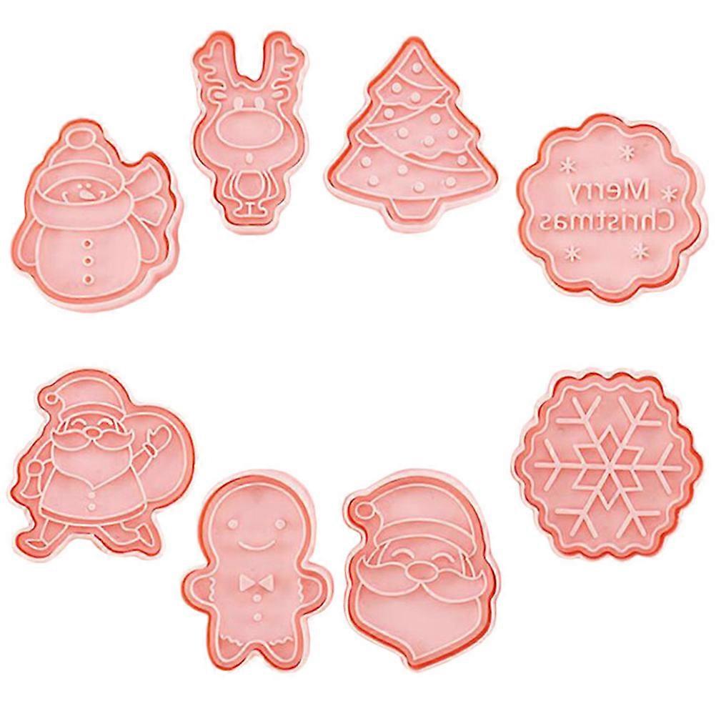 Cookie Mold 8Pcs Christmas Cookie Cutters for DIY Baking Use