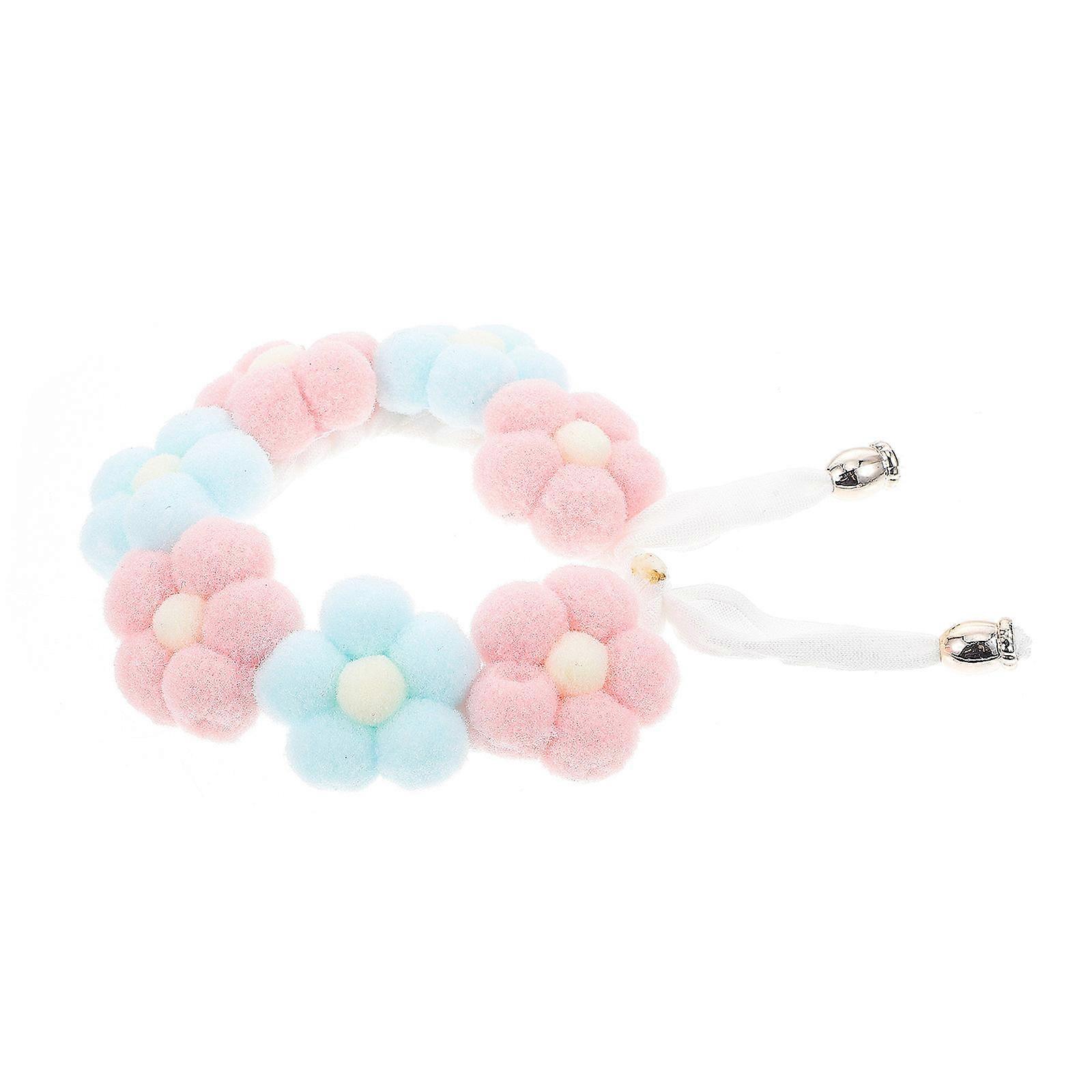 Cat Collar Hand Knitted for Pet Use Adjustable Wool Yarn Accessory