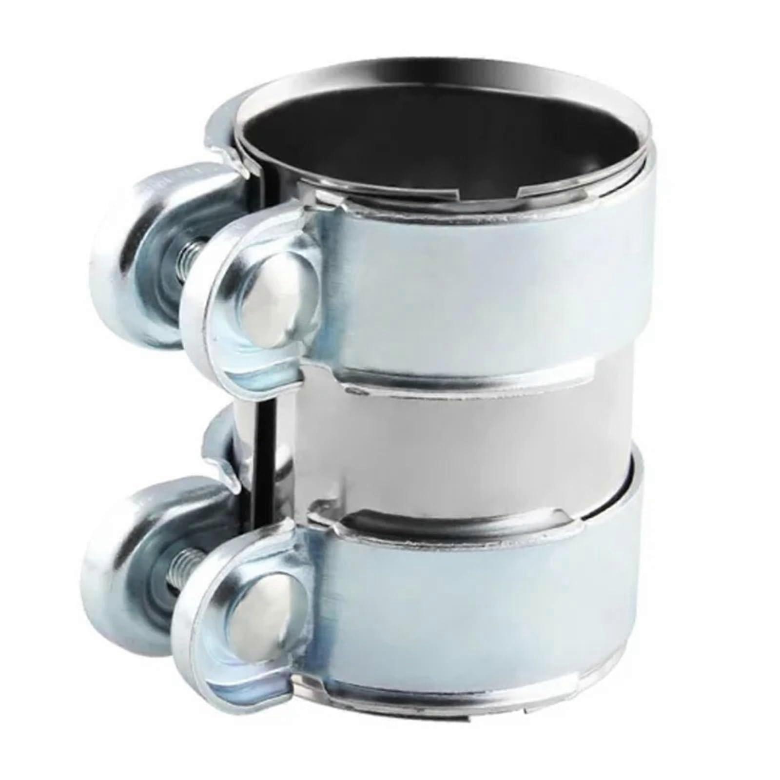 Universal Stainless Steel Exhaust Pipe Connector Clamp Adjustable 76mm Rustproof No Welding