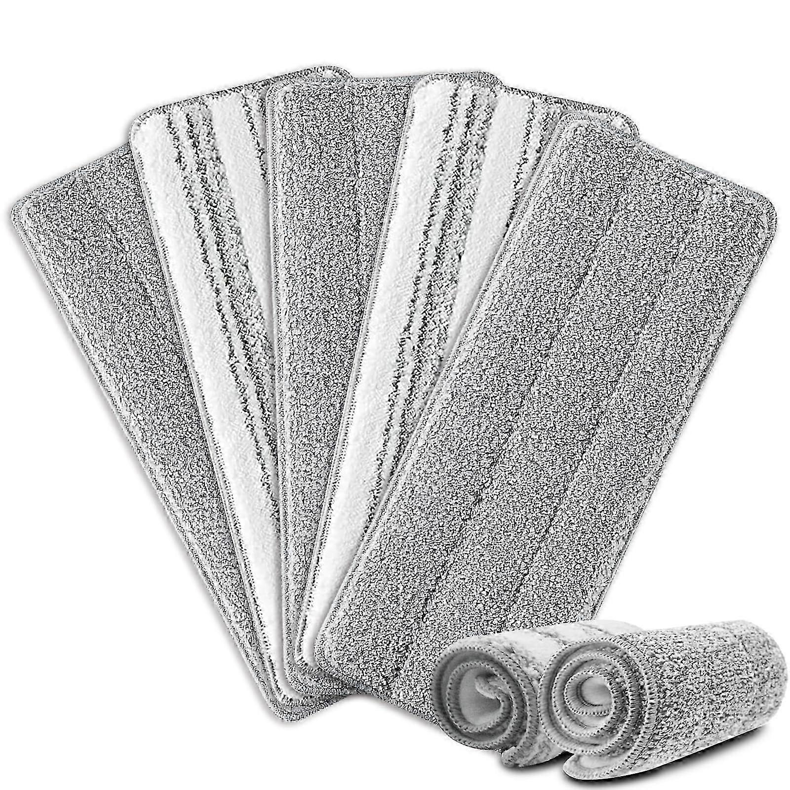5 Pack Flat Microfiber Mop Pads for Cleaning Squeeze 13" X 4.9" 2025