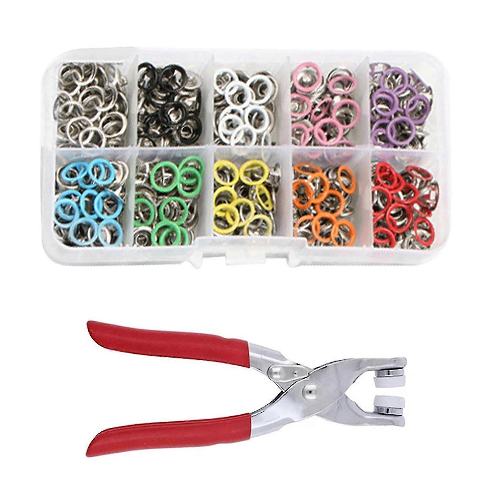 Buttons Pliers Tool Kit Seamless Stitching Sewing Kit for Making Thin Clothes  Colored 100pcs Sets