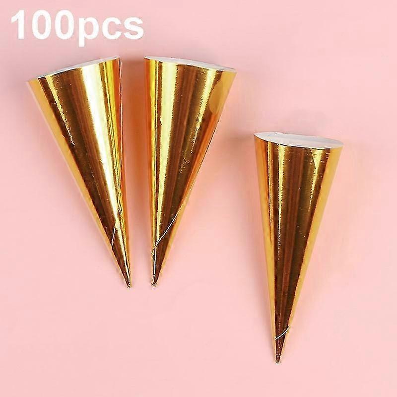 100pcs Einweg Eiscreme Papierhalter Sweet Crispy Tip Bottom Papier