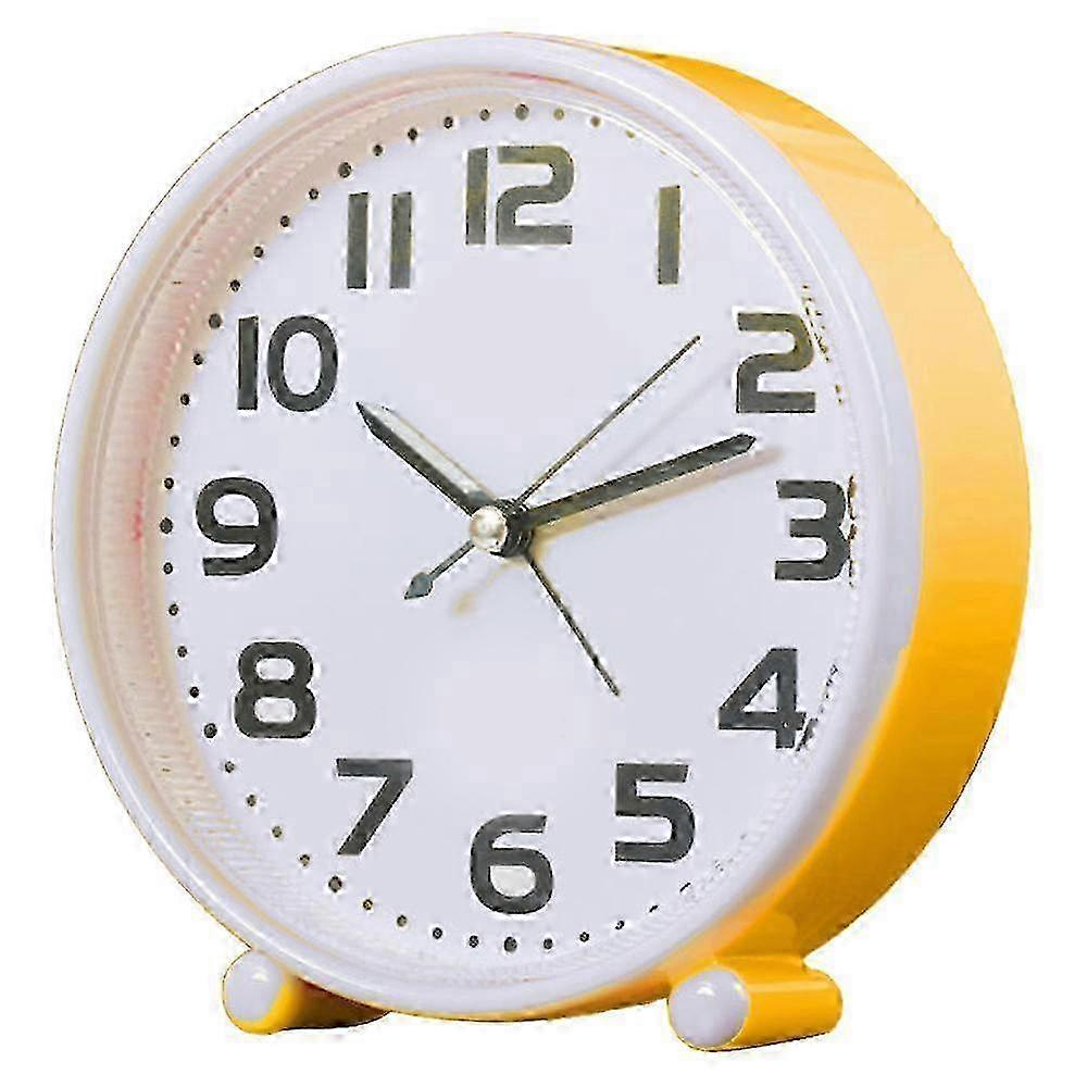 26-27 Silent Analog Wake-Up Clock Designed for Elderly with Gentle Ringing