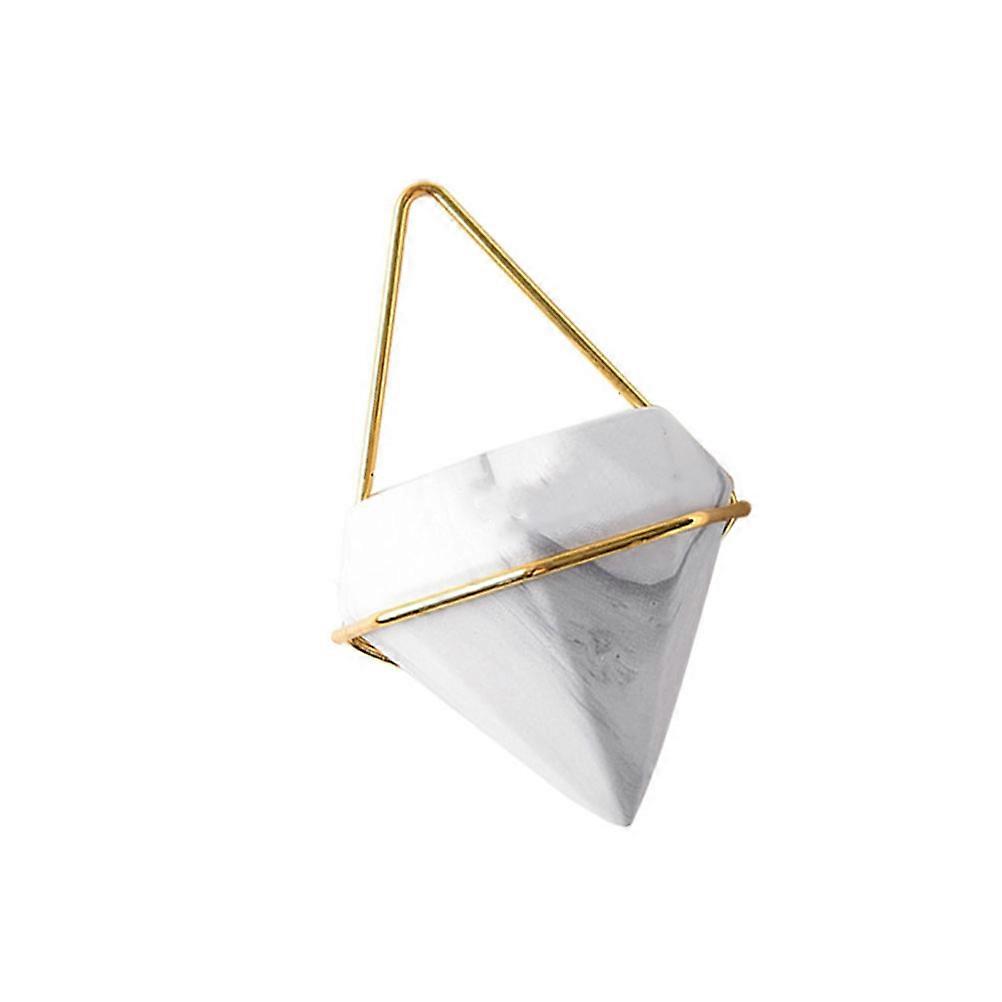 Hanging Flower Pot with Marble Diamonds for Wall Decoration