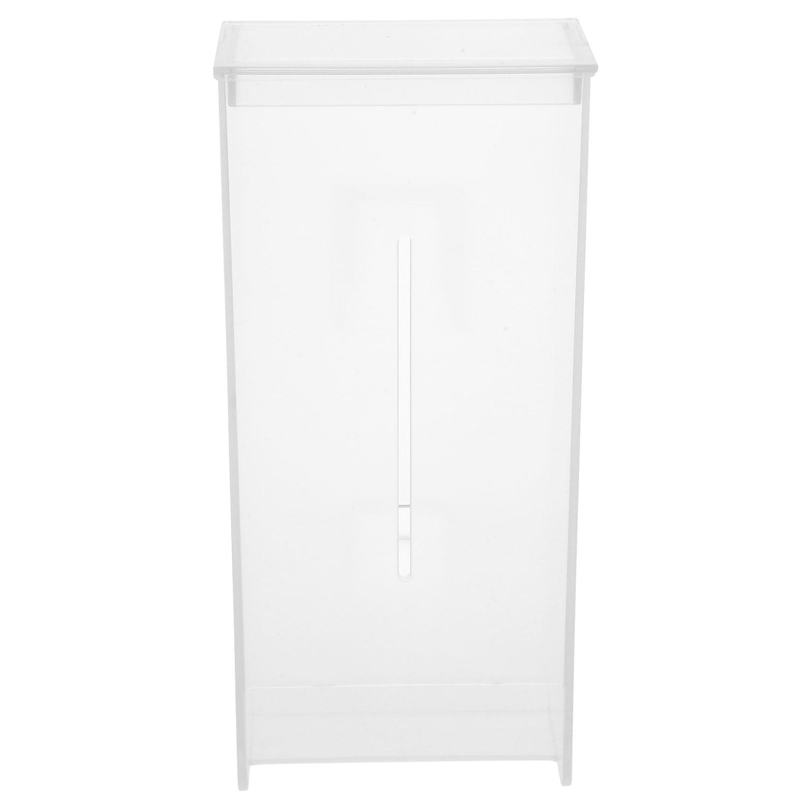 Bathroom Tissue Box Wall Mounted Holder for Wipes 2Pcs Transparent ABS