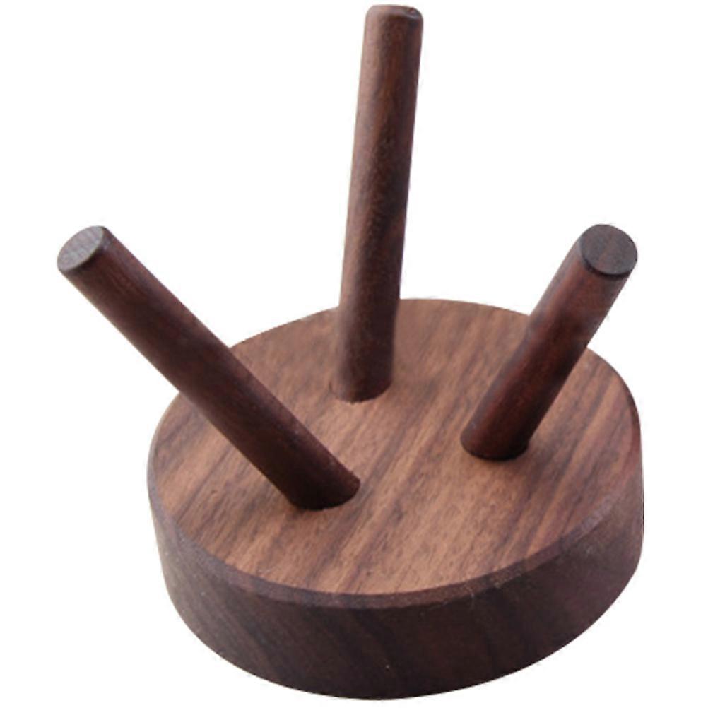 Sphere Stands For Display Crystal Display Base Wood Material Square Base 1Pcs