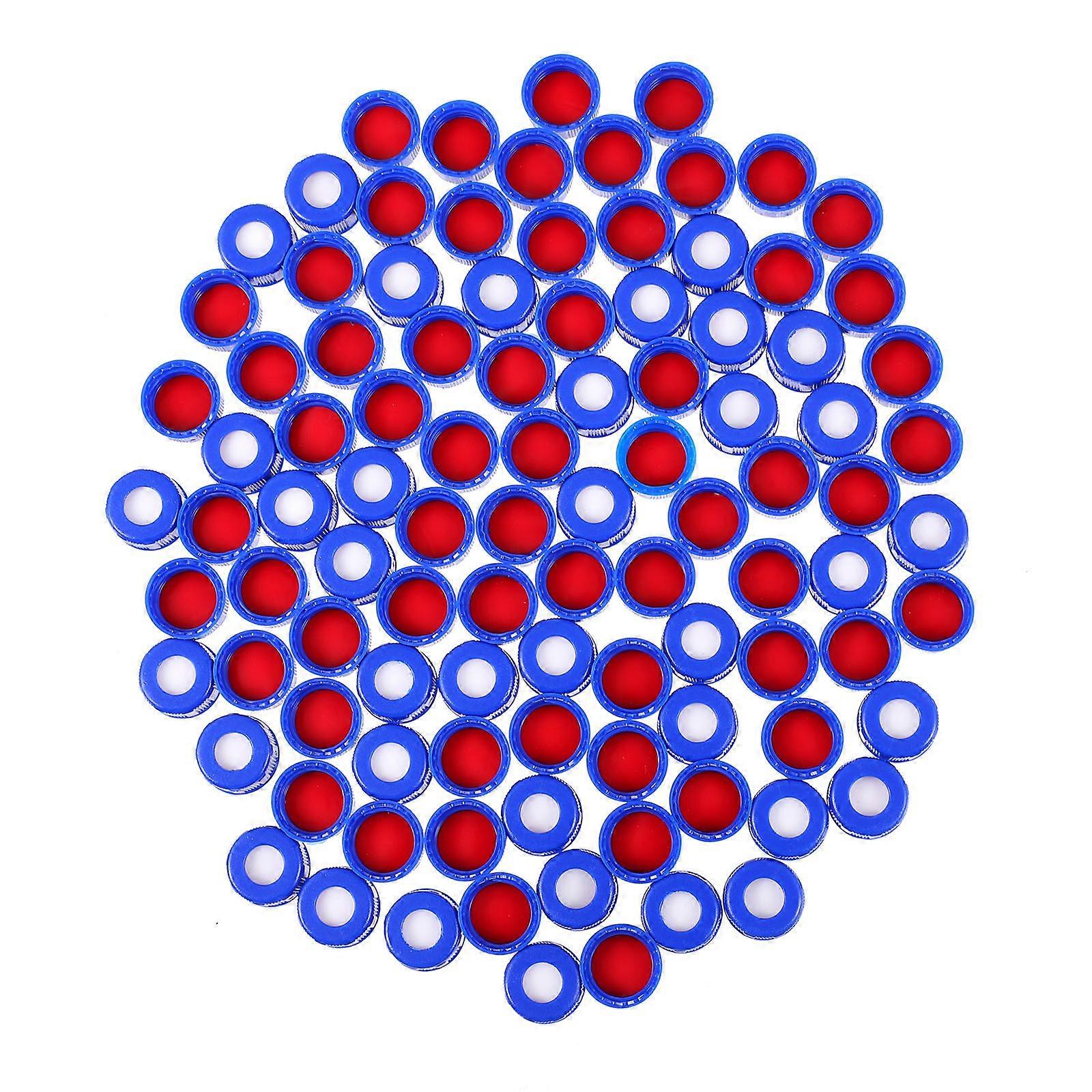 Practical Plastic Bottle Covers with Pads for Sample Jars and Storage Bottles Assorted Color 100pcs