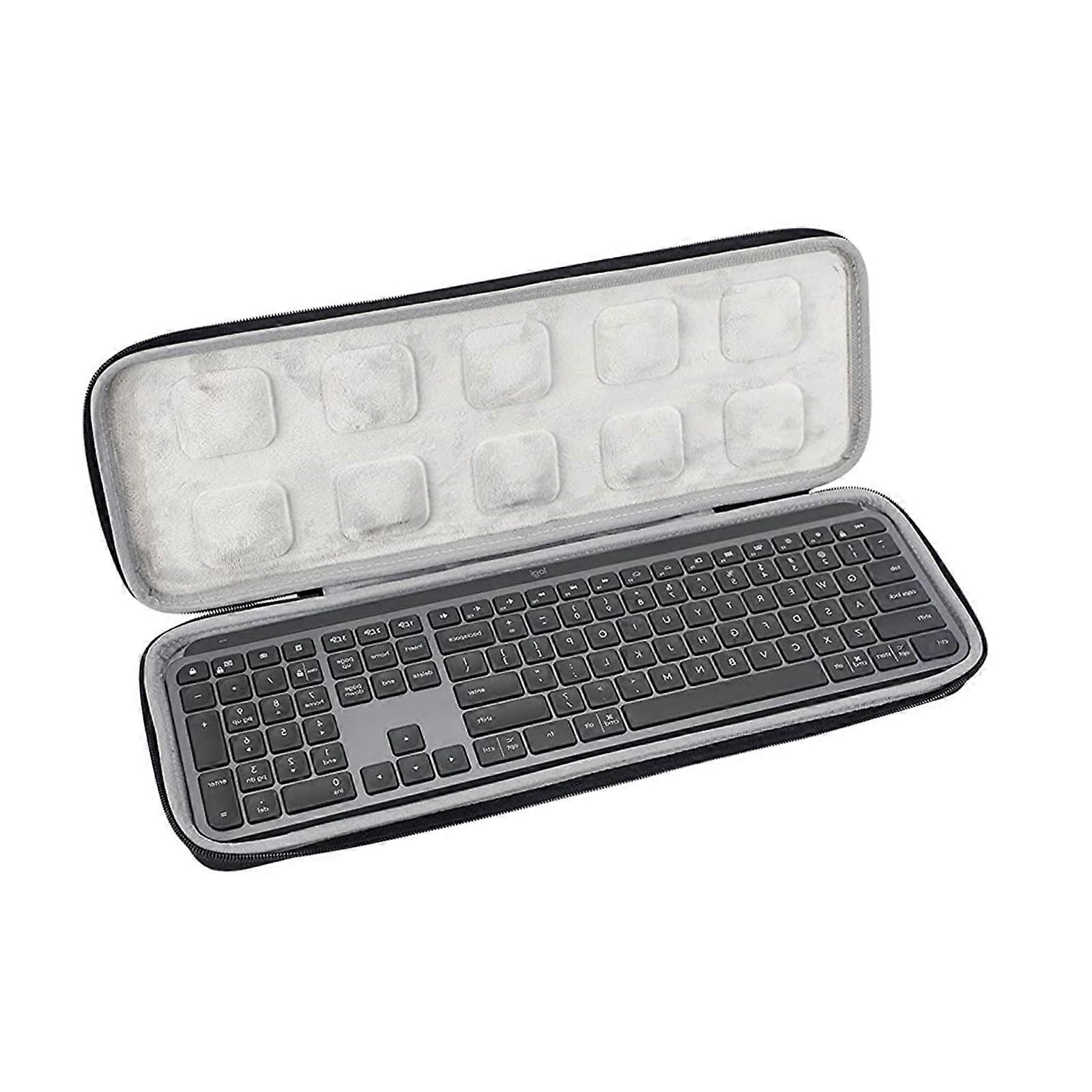 Case for Logitech MX Keys Keyboard, Shockproof Waterproof Hard Shell with Hand Strap for Travel