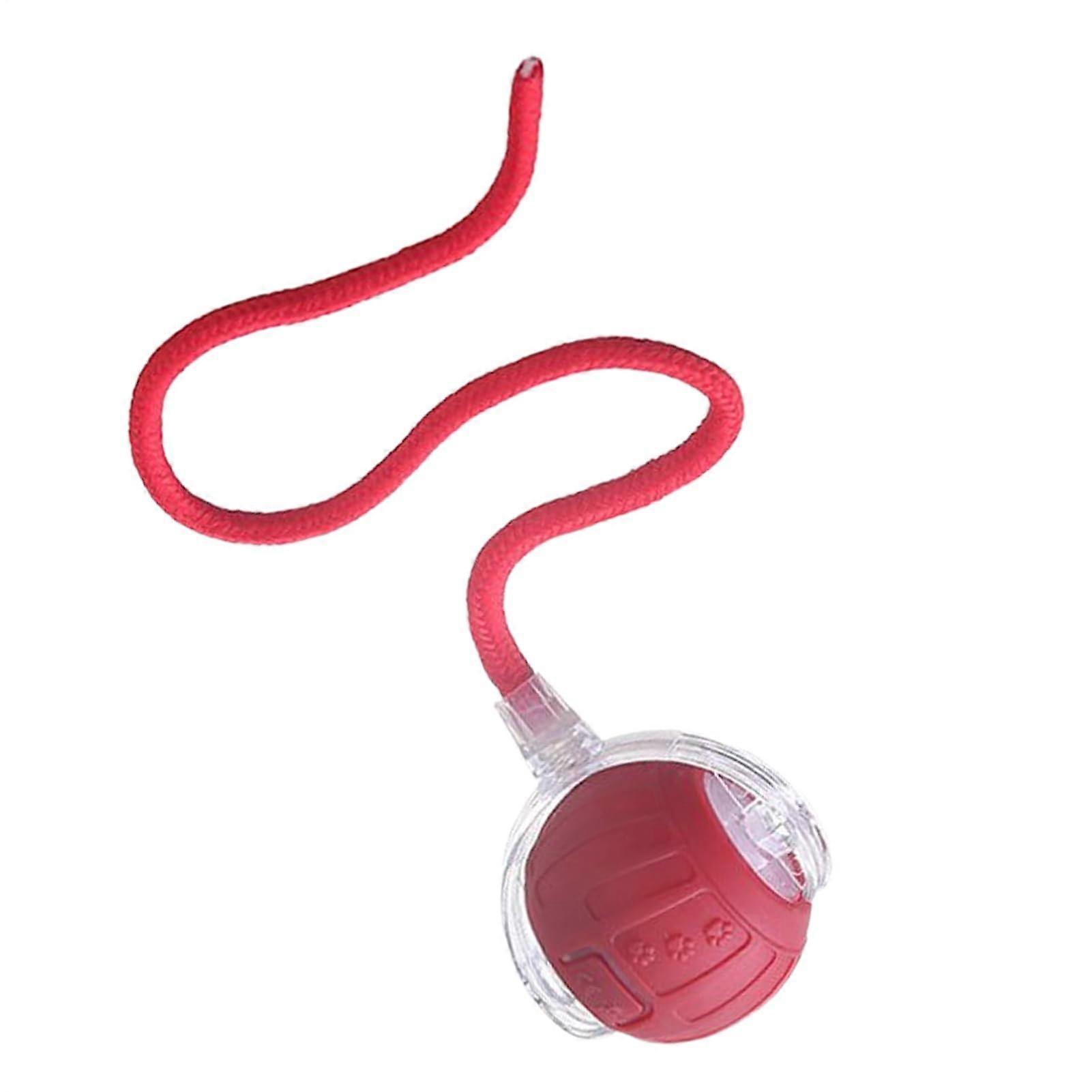 Interactive Cat Toy 3 Pack, Automatic Rolling Smart Cat Ball with Tail Rope, Rechargeable and Quiet