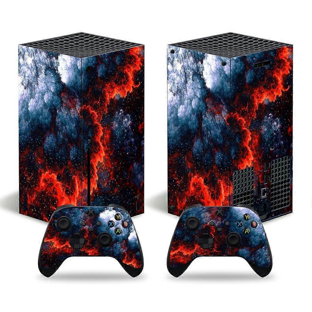 Skin for Xbox Series X Magma Design with Controller Decals, Scratch Protection and Full Coverage
