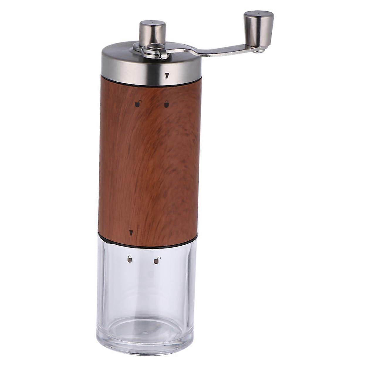 Manual Coffee Grinder for Espresso with Adjustable Ceramic Burr and Portable Foldable Handle