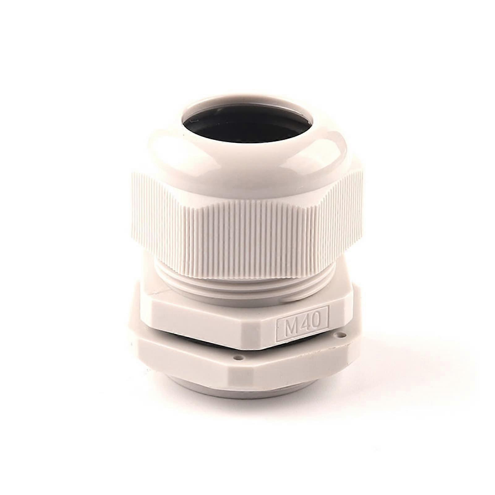 10PCS M20 White IP68 Waterproof Cable Gland Nylon Connector for Electrical Boxes