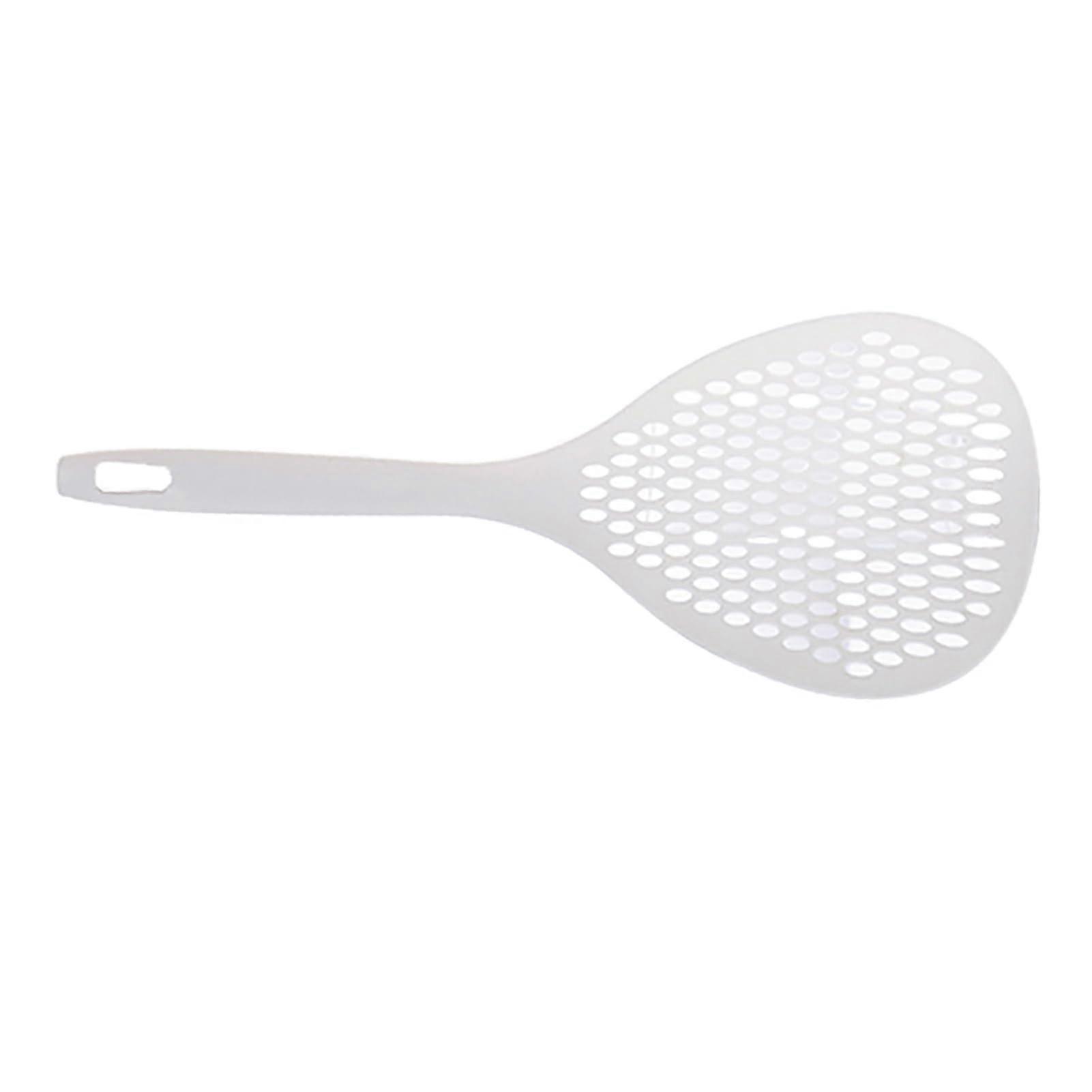 Skimmer Ladle Large Capacity PP Plastic Kitchen Strainer Spoon with Fine Mesh for Cooking