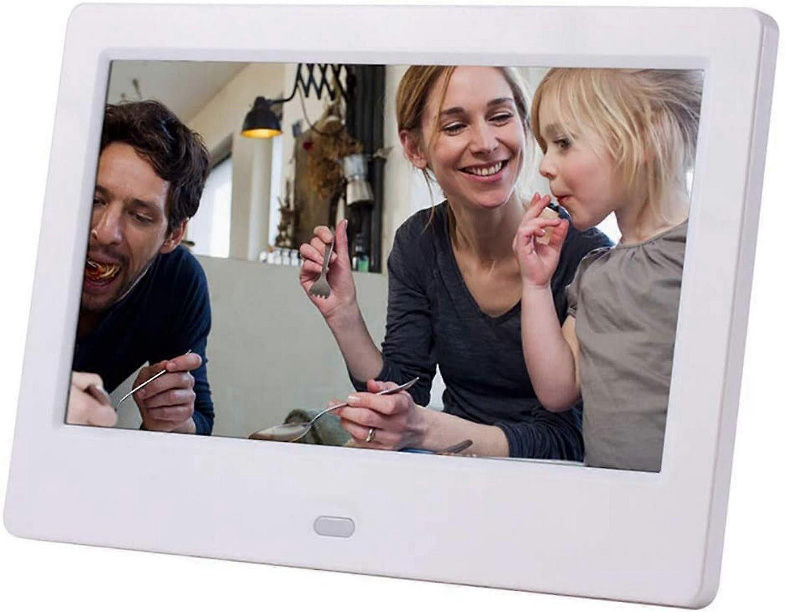 7 Inch Digital Photo Frame 1024x600 IPS Display with Auto On Off Timer USB and SD Support