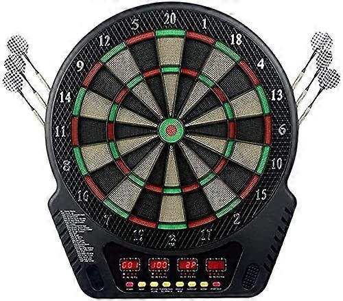 Electronic Dart Board with LED Display, 243 Game Modes, Multiplayer Professional Darts Set for Home