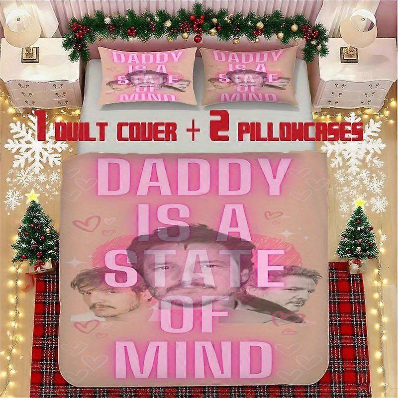 Pedro-Pascal Soft Printed Bedding Set Polyester Fabric Decorative & Warm