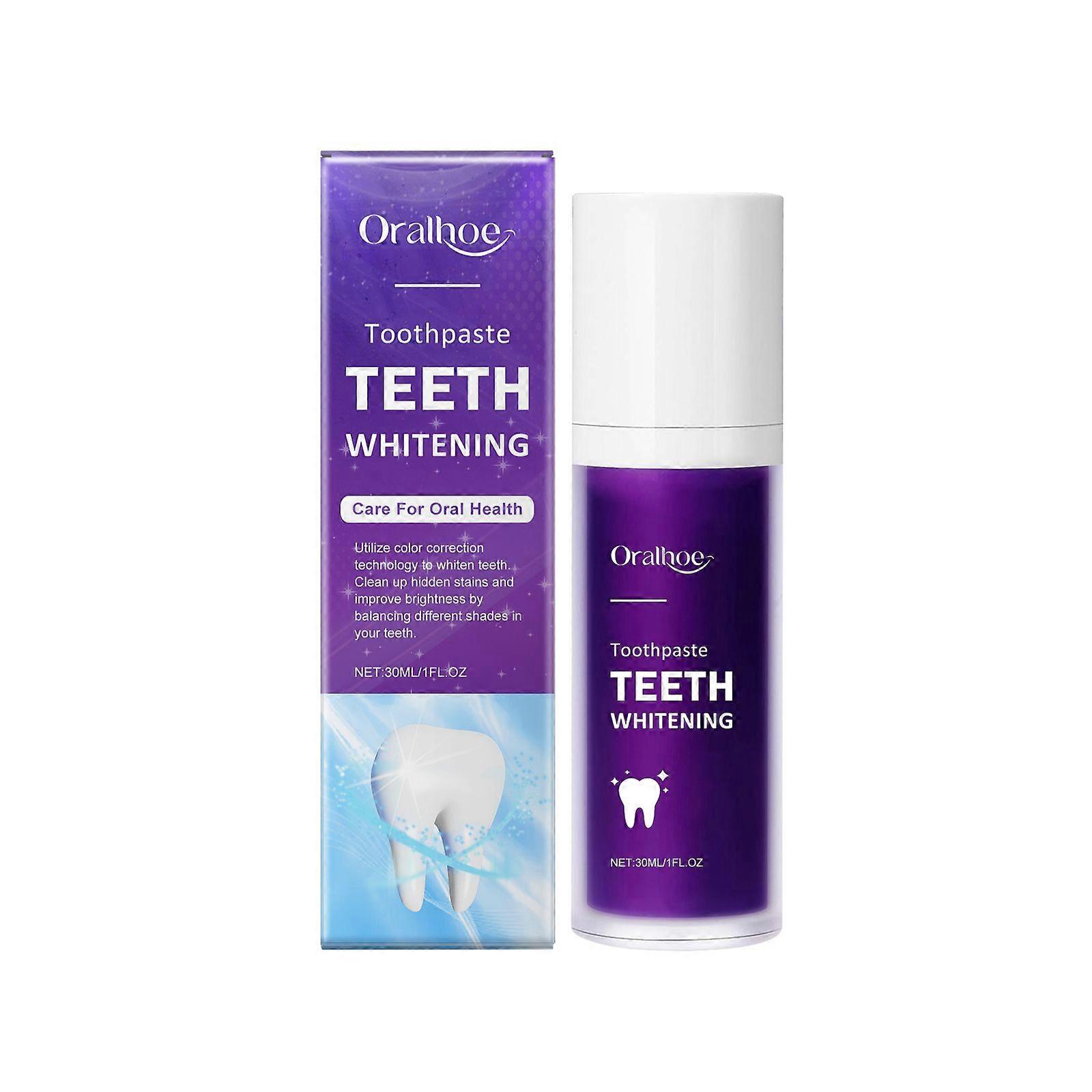 Purple Toothpaste Contains Glycerin, Vitamin C (Ascorbic Acid), And Peppermint Leaf Extract