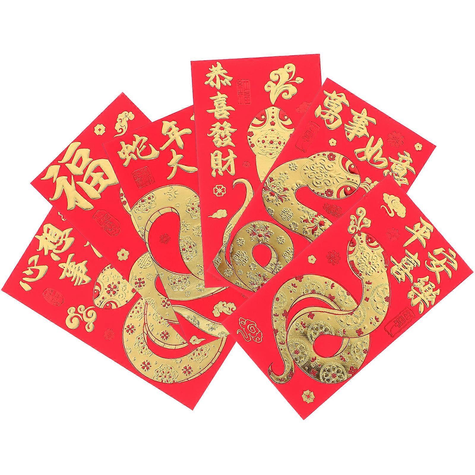 Chinese New Year Red Packets for Storage 36Pcs Portable Red Envelopes