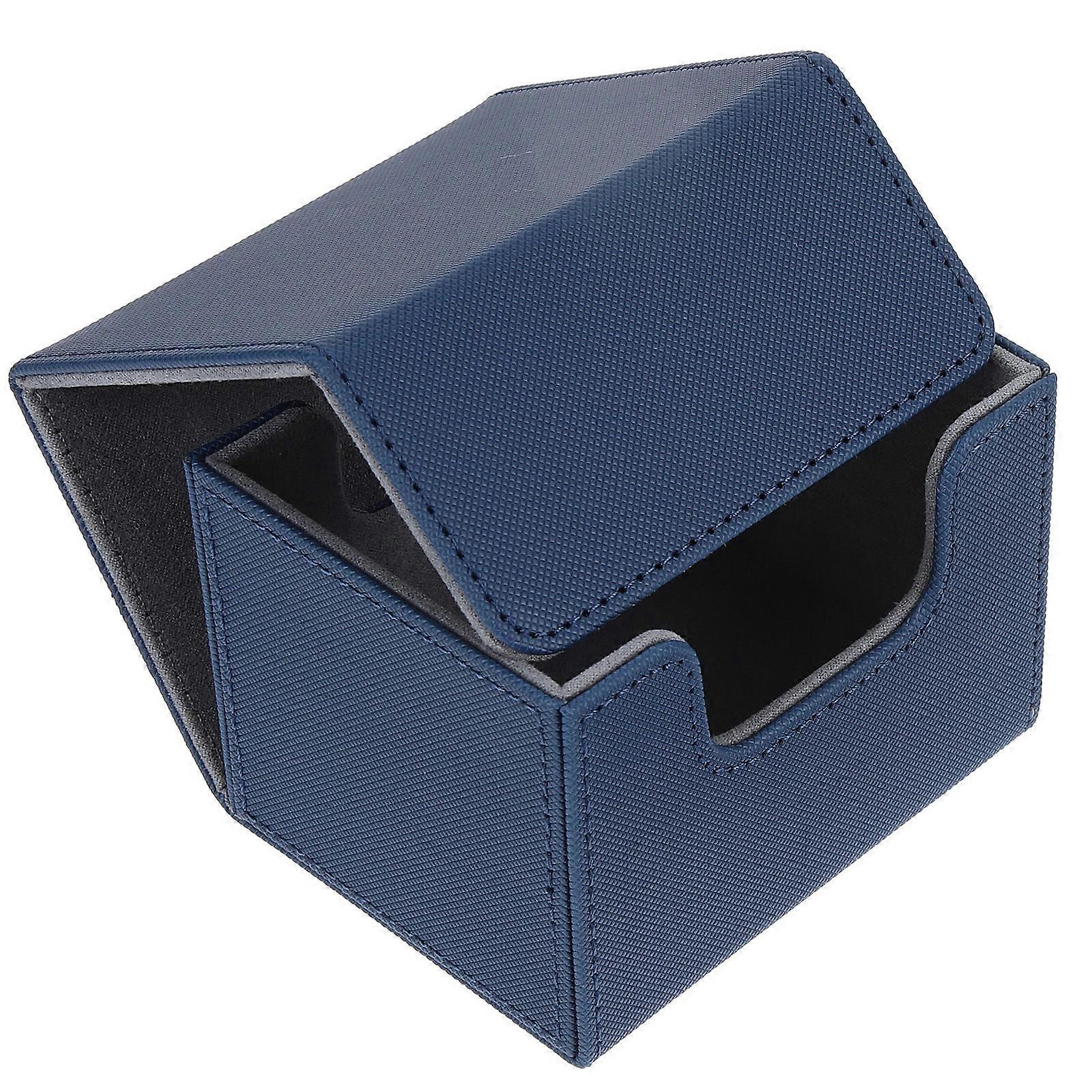 Poker Cards Storage Box Card Desk Box for Storage Blue