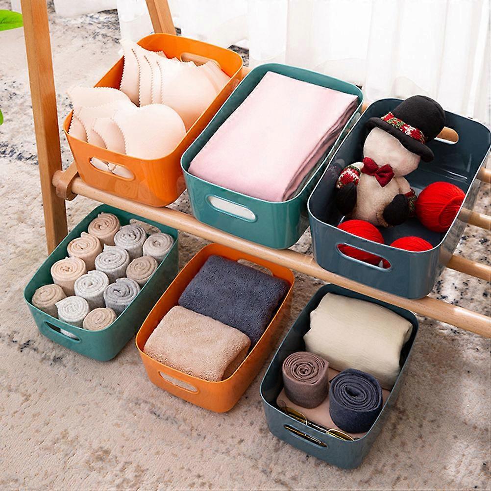 Plastic Storage Basket Pantry Organizer for Storage 7Pcs Multipurpose Set