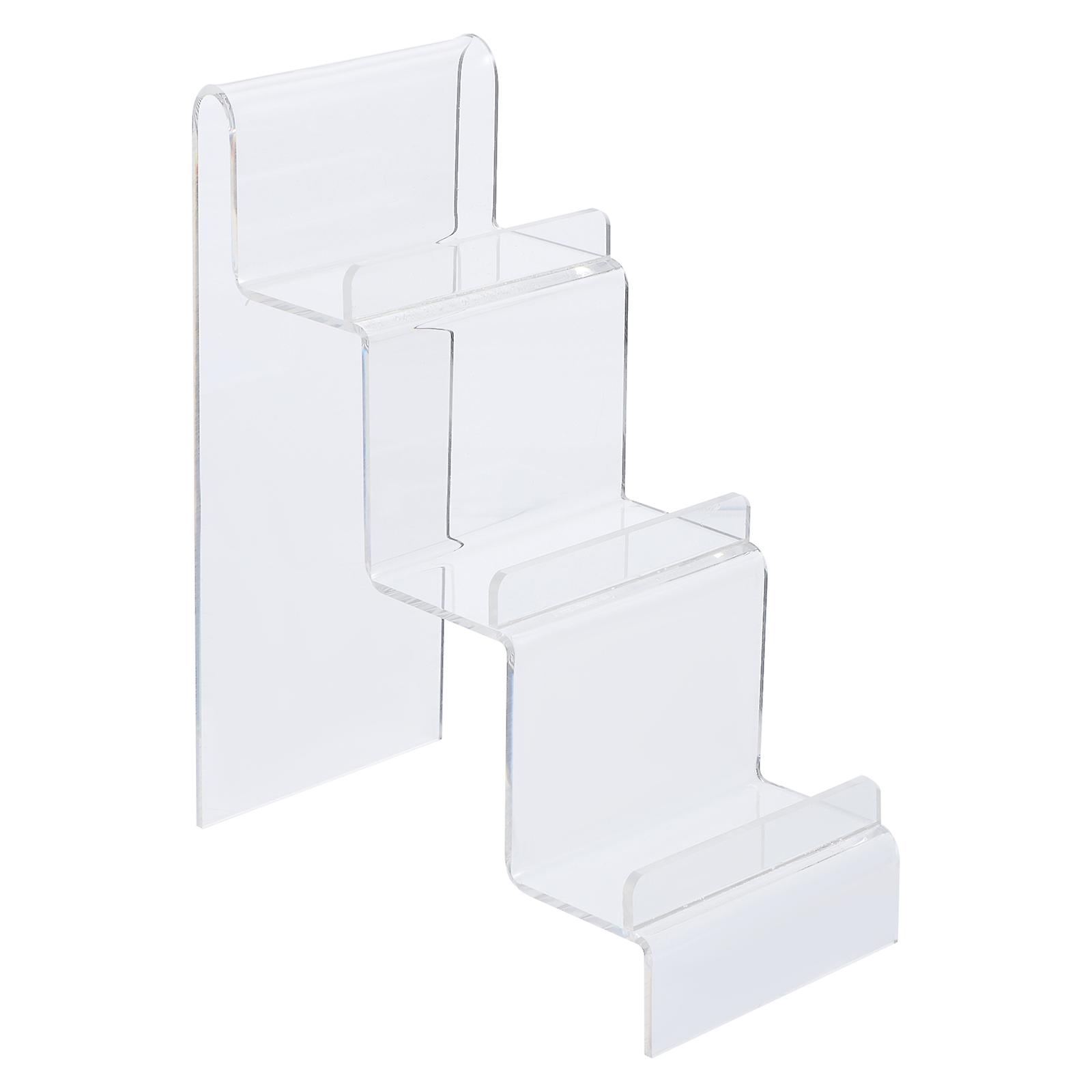 Transparent Acrylic Wallet Display Stand for Storage 3-Layer Display Holder