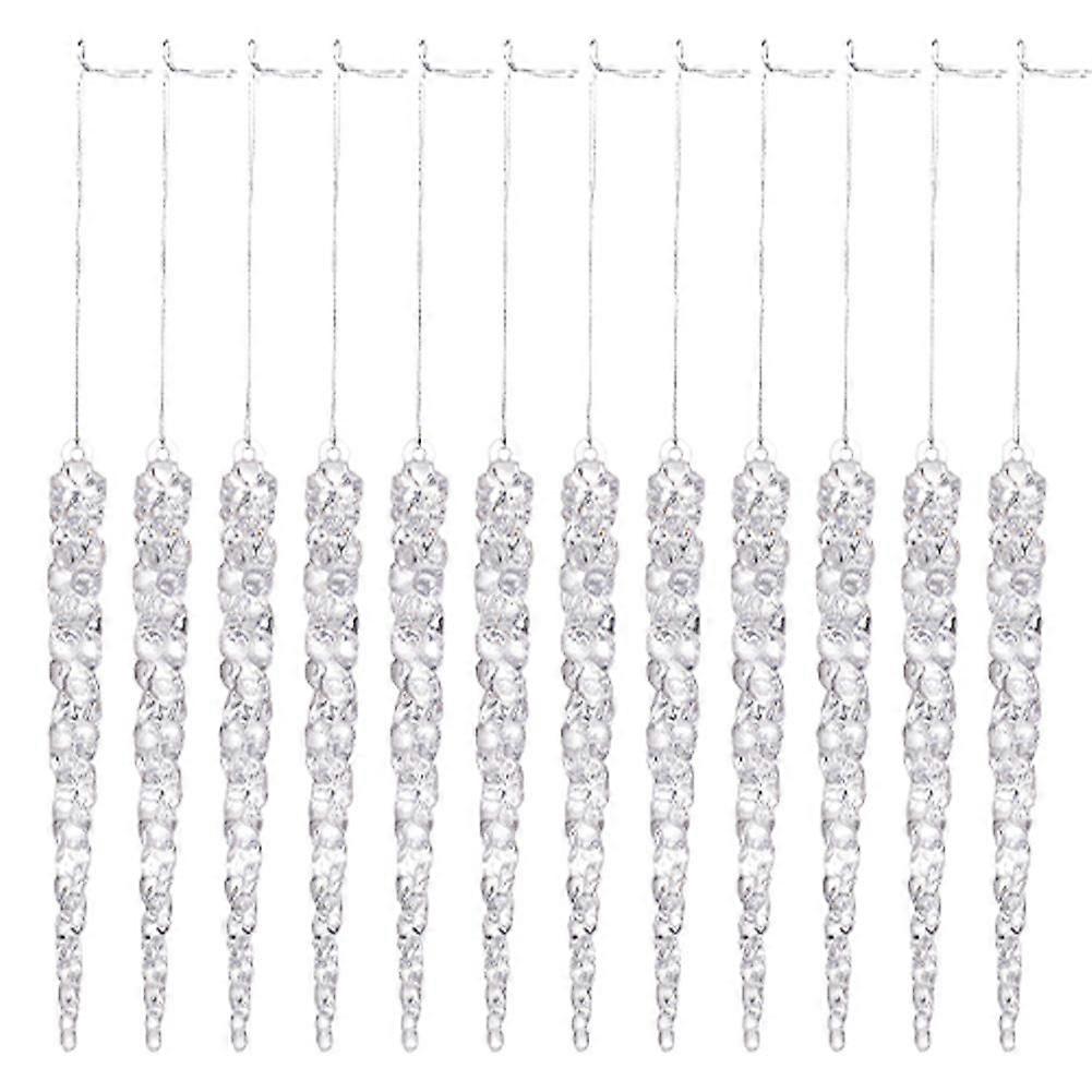 Weihnachtliche Acryl-Eiswaffel-Anhänger, dekorative Hängeornamente für Weihnachtsfeiern und Weihnachtsbäume