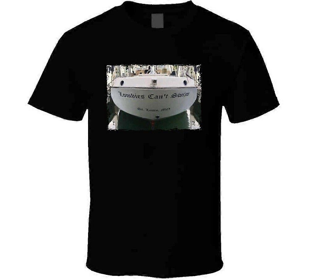 Tričko Zombies Can Swim Boat