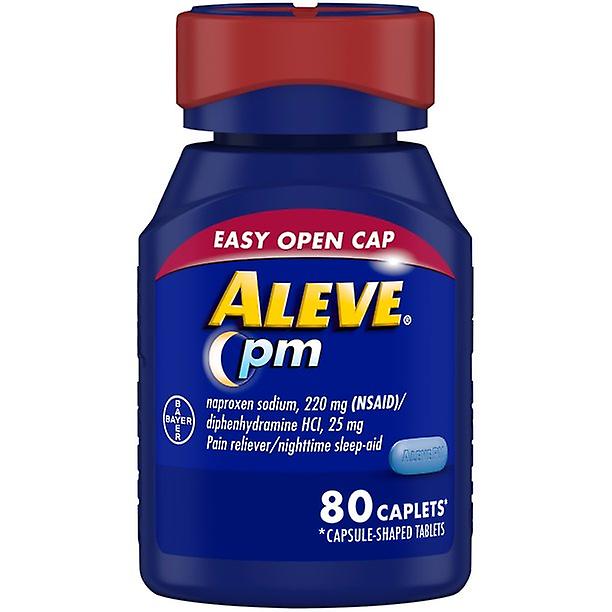 Aleve Pm Easy Open Cap Caplets, Pain Reliever - 80 Count