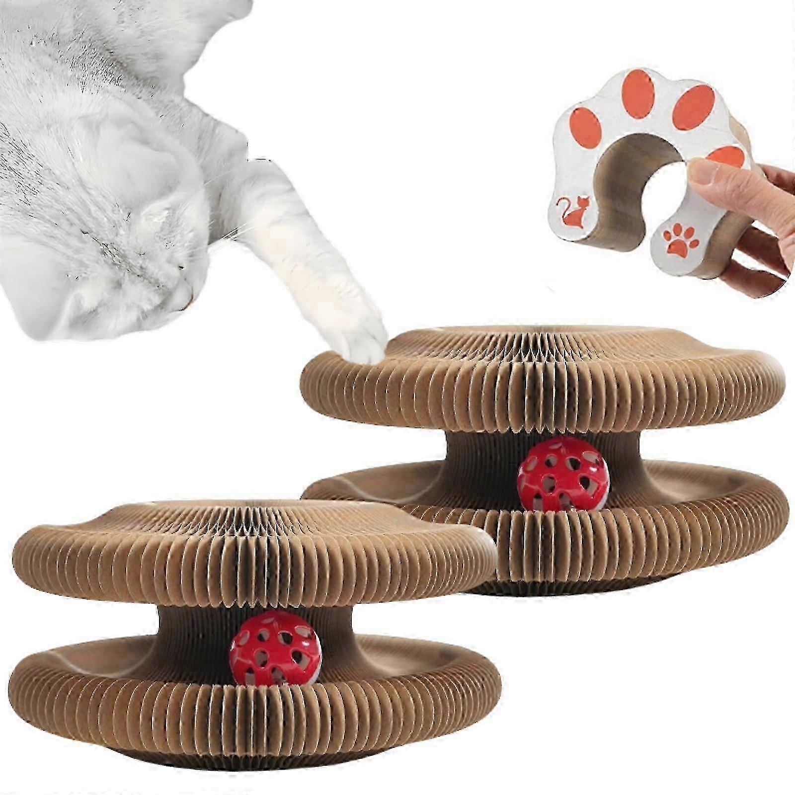 Magic Cat Scratching Board with Bell Ball