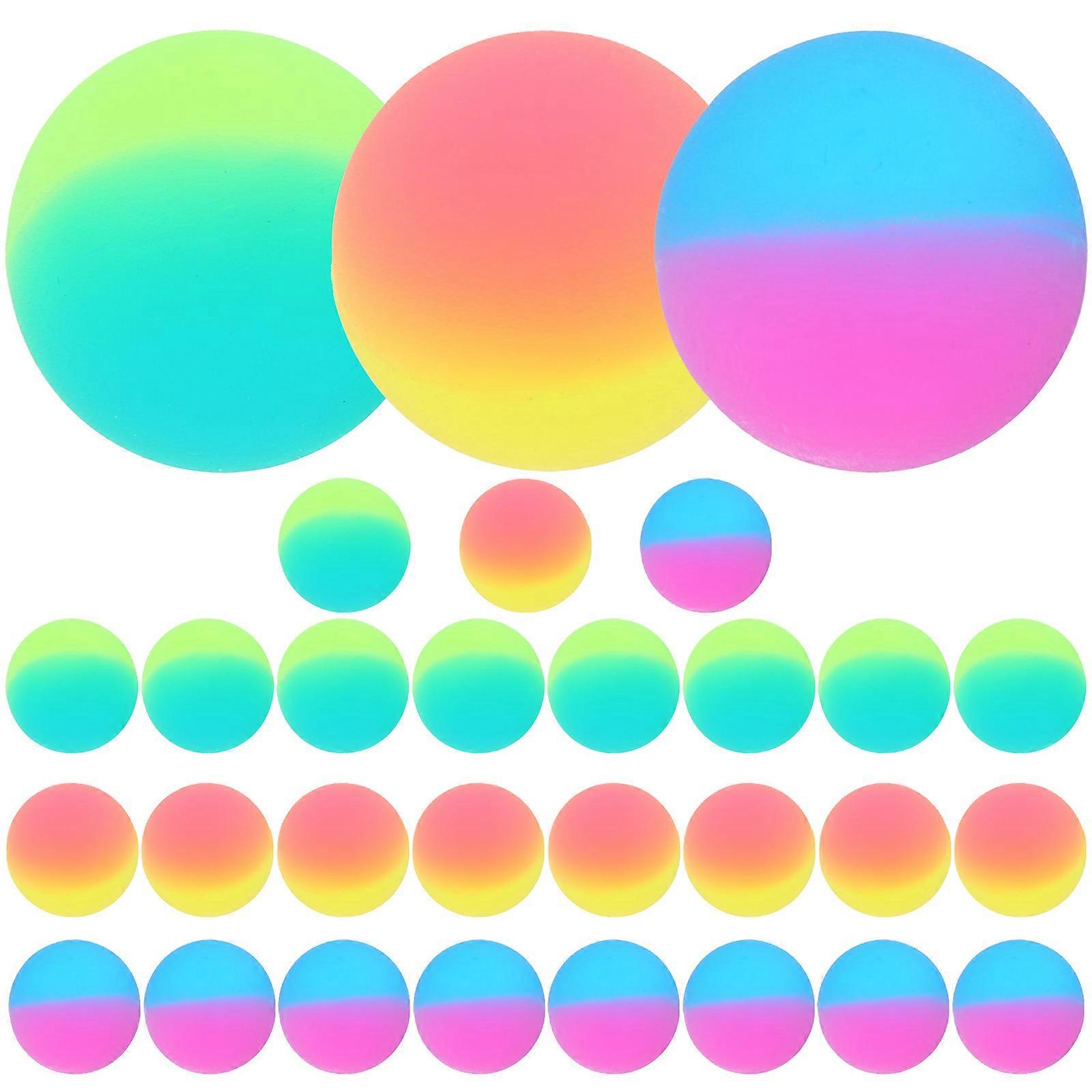 Kids Plastic Balls Bouncing Balls Toy for Decompression 30Pcs Set