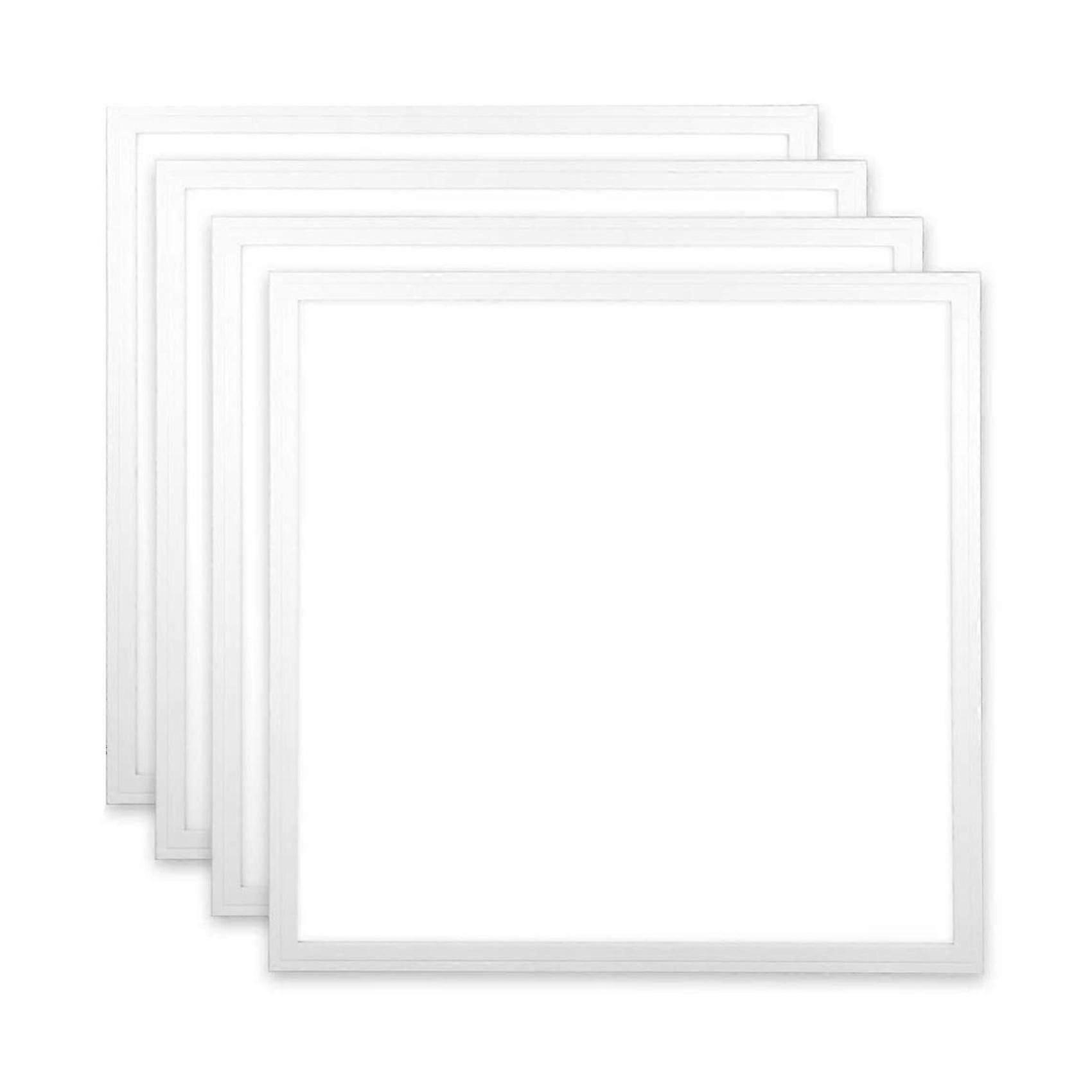 Improved LED Downlight Panel - 4-Pack, 20W, 6500K White, Grid Ceiling Lights, Insert Lighting  compatible with Rooms