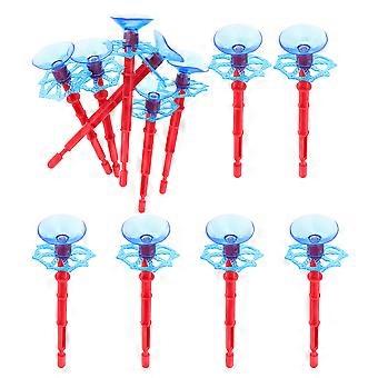 12Pcs Red Spider Web Launcher Toy Arrows for Kids Outdoor Sports Game Fun