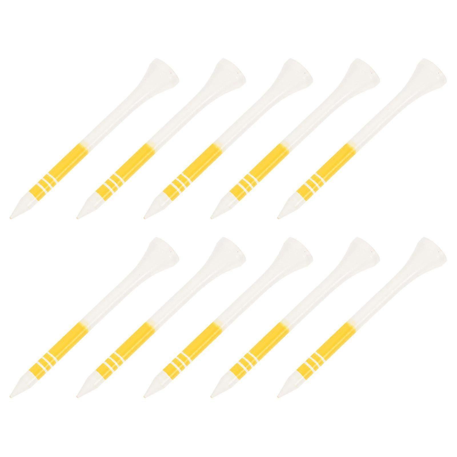 Wooden Golfs Tees for Consistent Swing 10Pcs Set