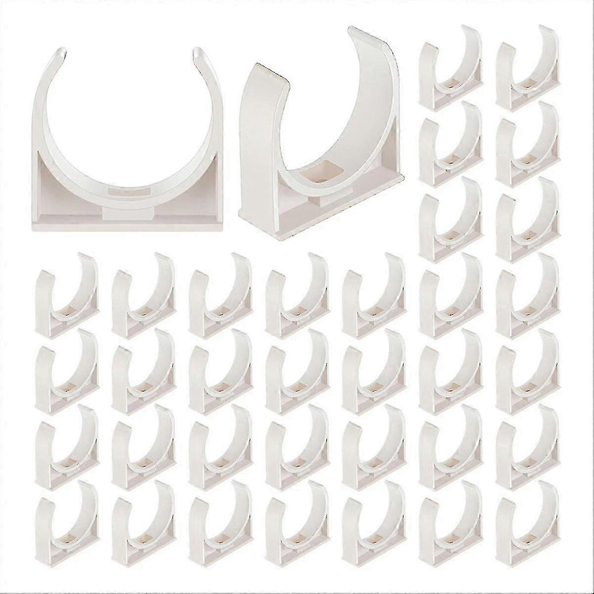 50 Pack 2 inch U-Shaped PVC Pipe Clips compatible with Pex Tubing Support